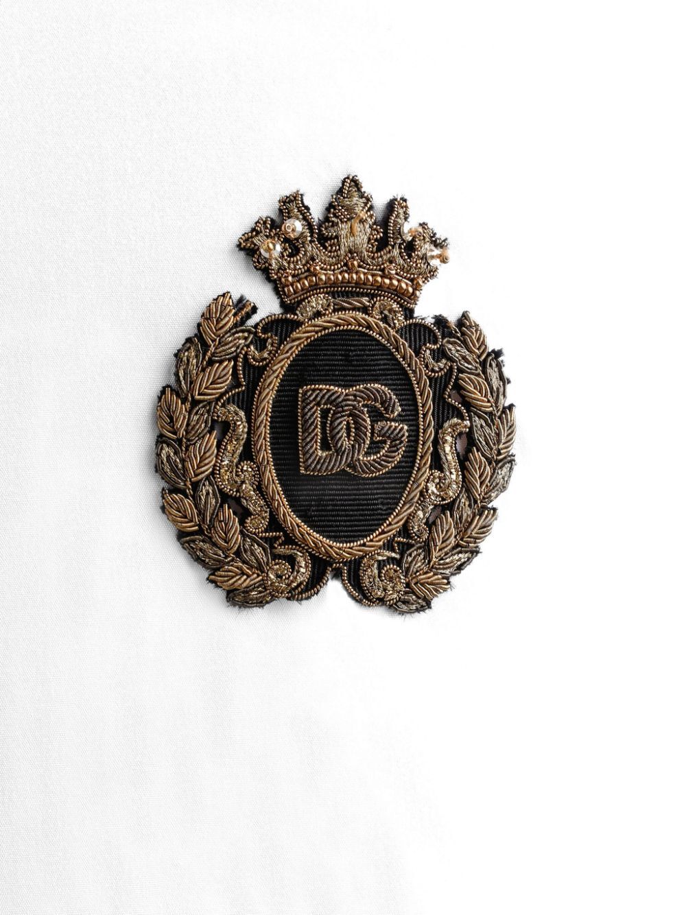 Dolce & Gabbana Men Logo Embroidered Cotton Shirt