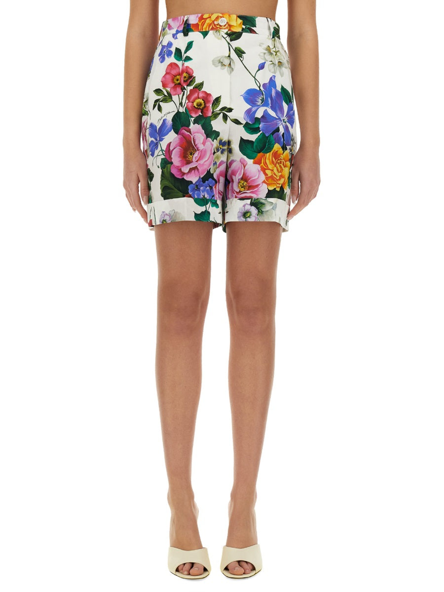 Dolce & Gabbana Women Shorts With Floral Print