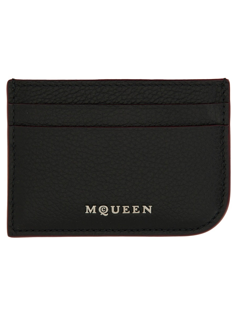 Alexander Mcqueen Women Leather Card Holder
