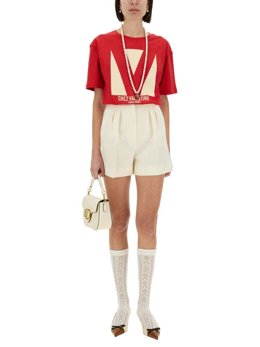 Valentino Women "Chez Valentino" Print T-Shirt