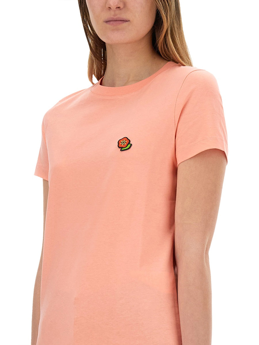 Kenzo Women T-Shirt With "Pop" Embroidery