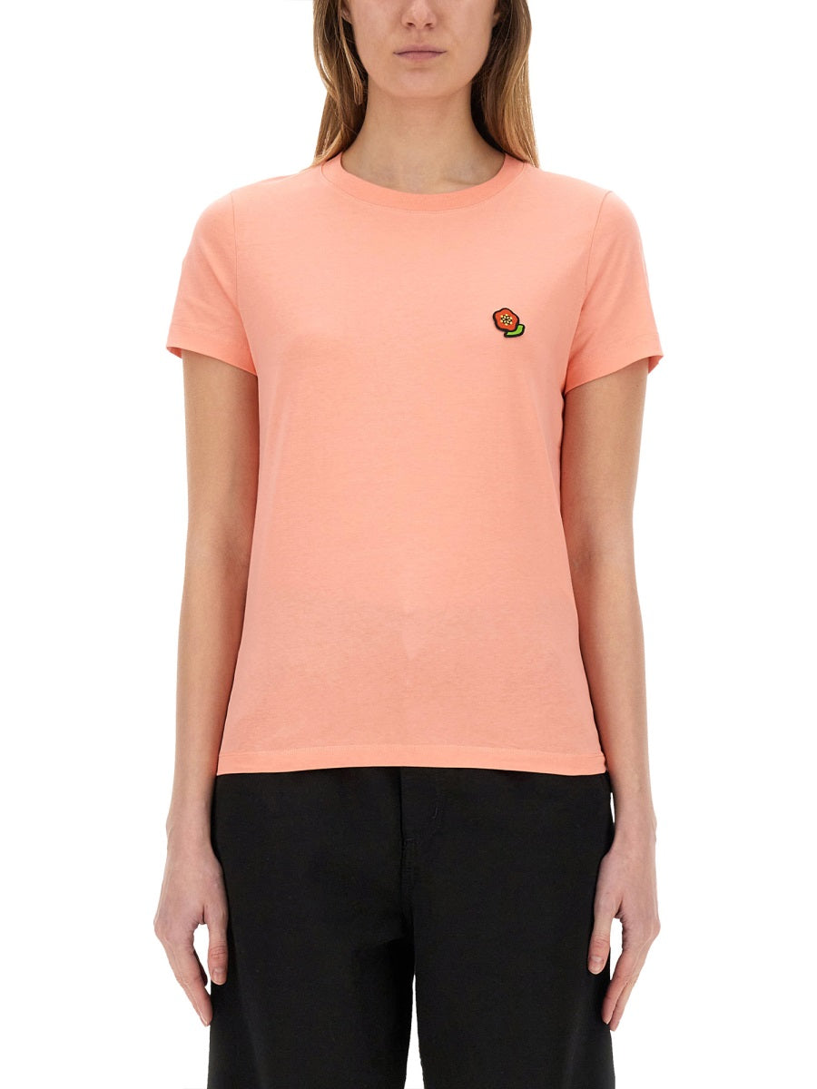 Kenzo Women T-Shirt With "Pop" Embroidery