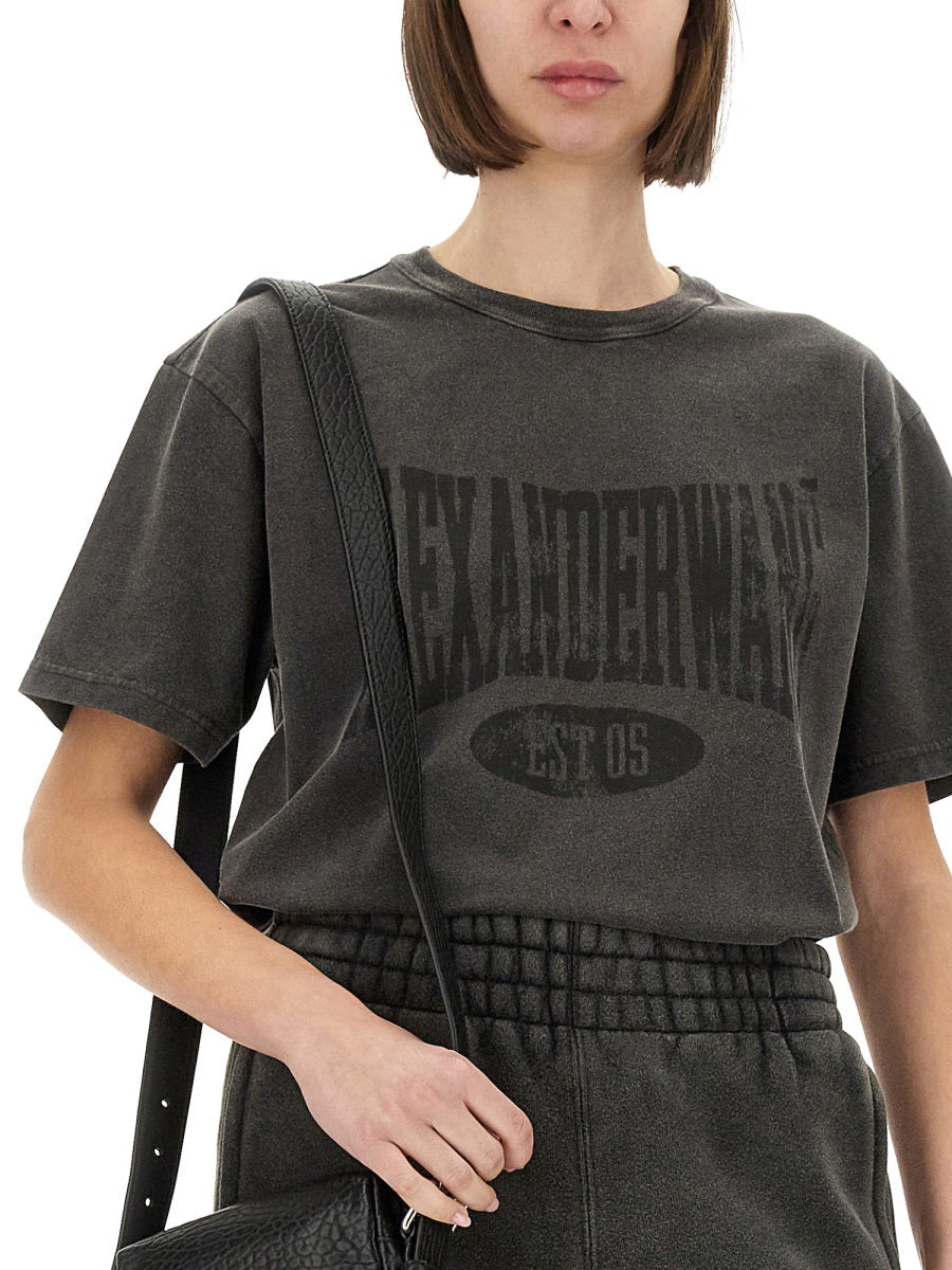 Alexander Wang Women Logo Print T-Shirt