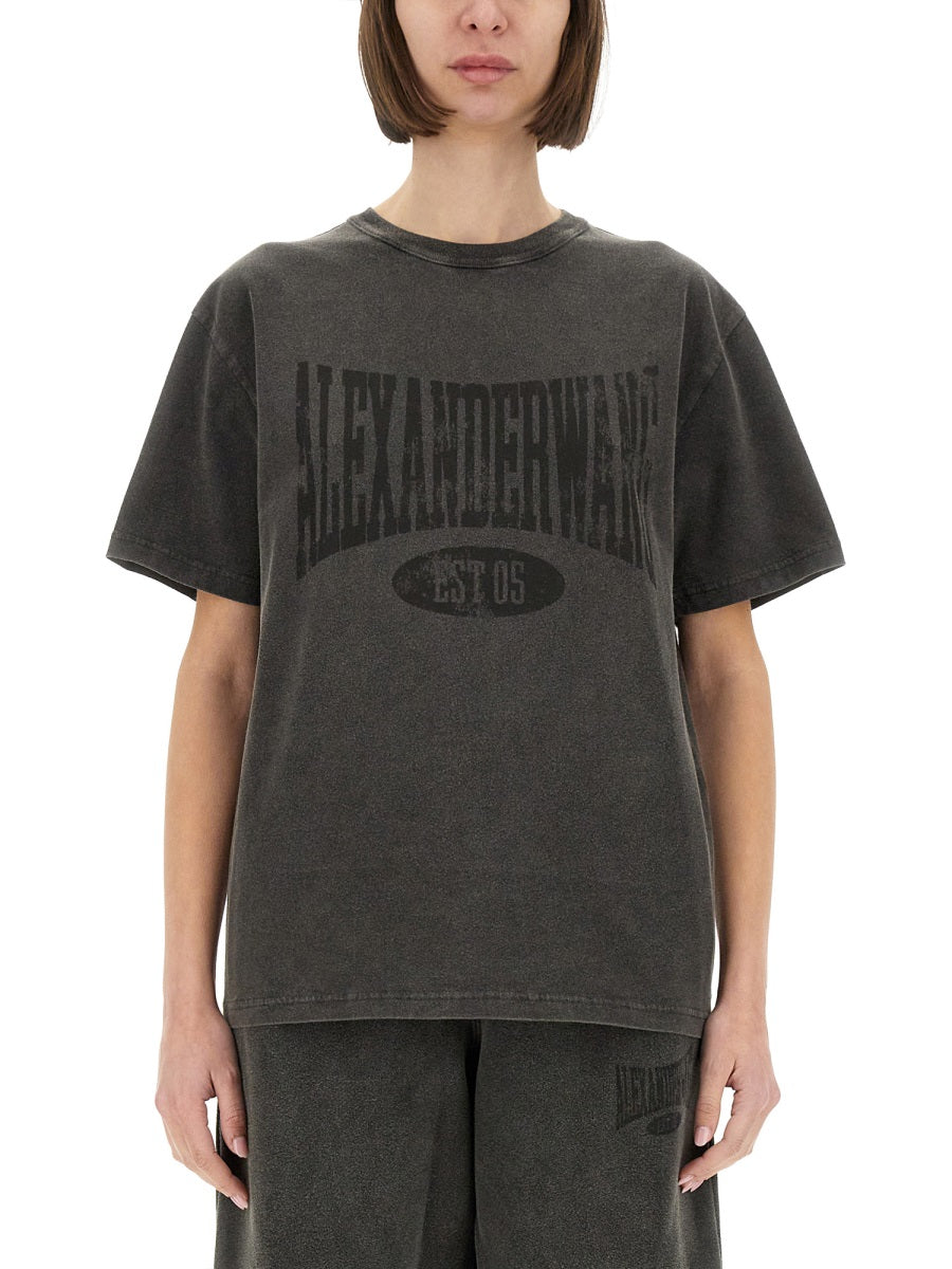 Alexander Wang Women Logo Print T-Shirt
