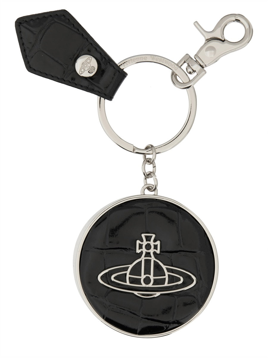 Vivienne Westwood Women Leather "Orb" Keychain