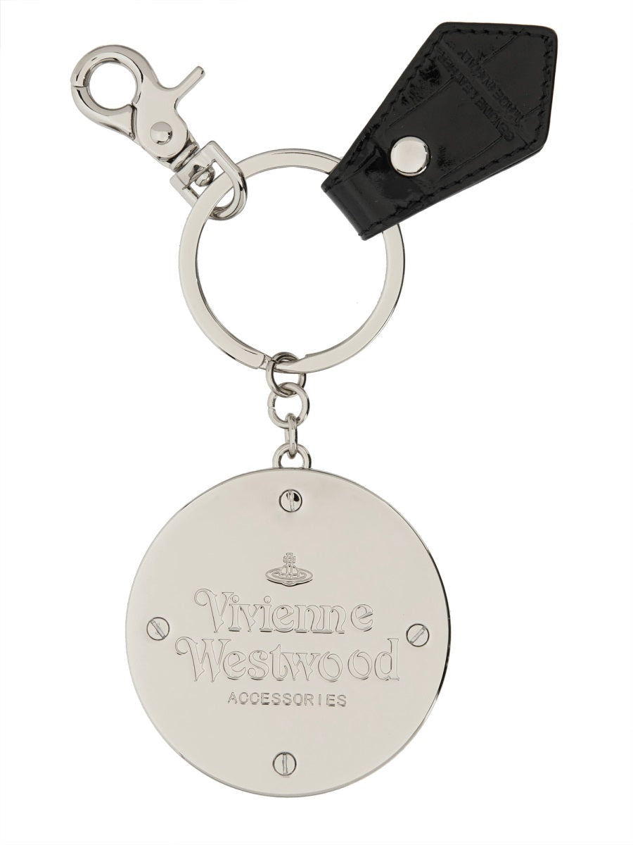Vivienne Westwood Women Leather "Orb" Keychain