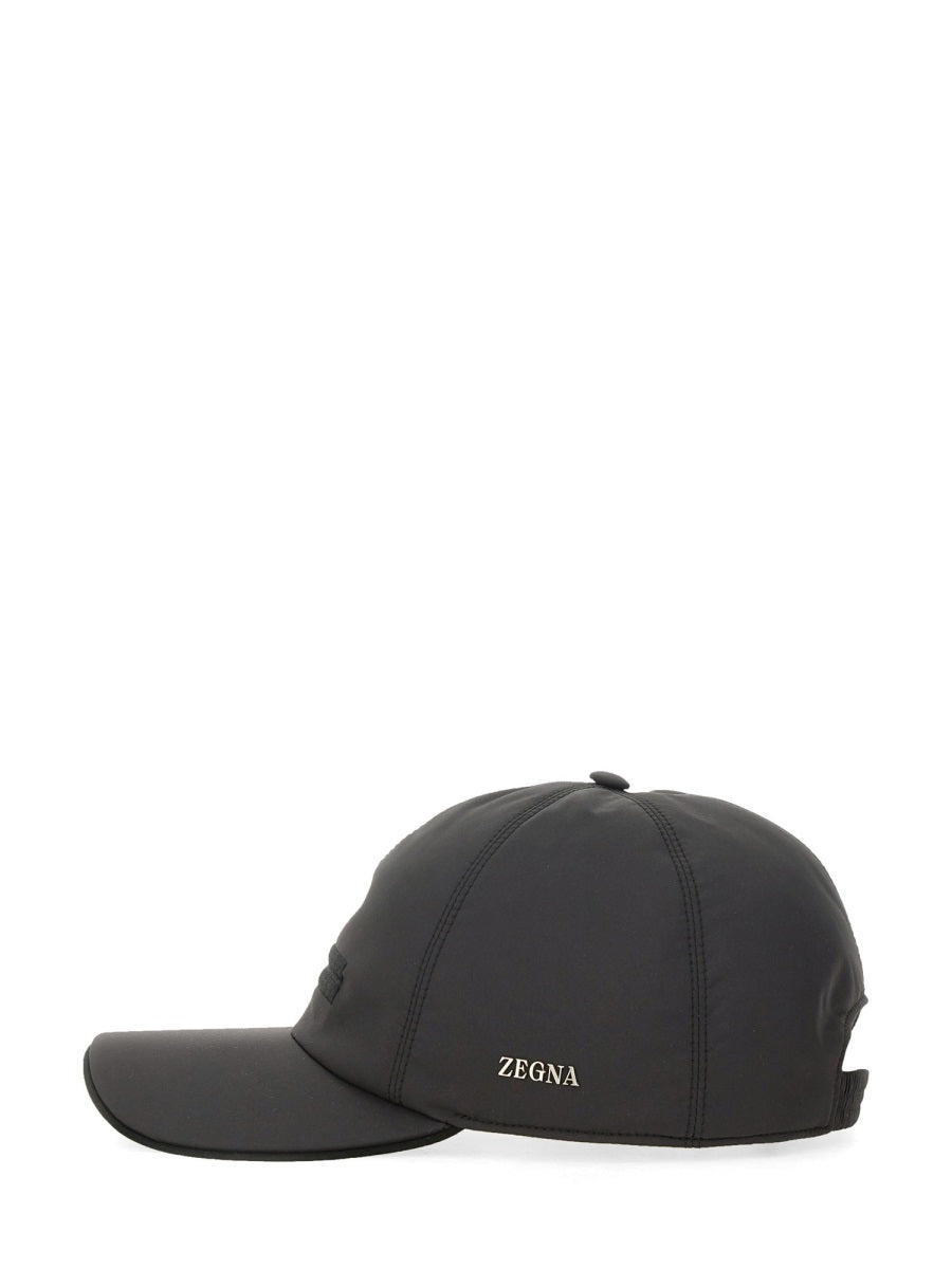 Zegna Men Baseball Hat With Logo