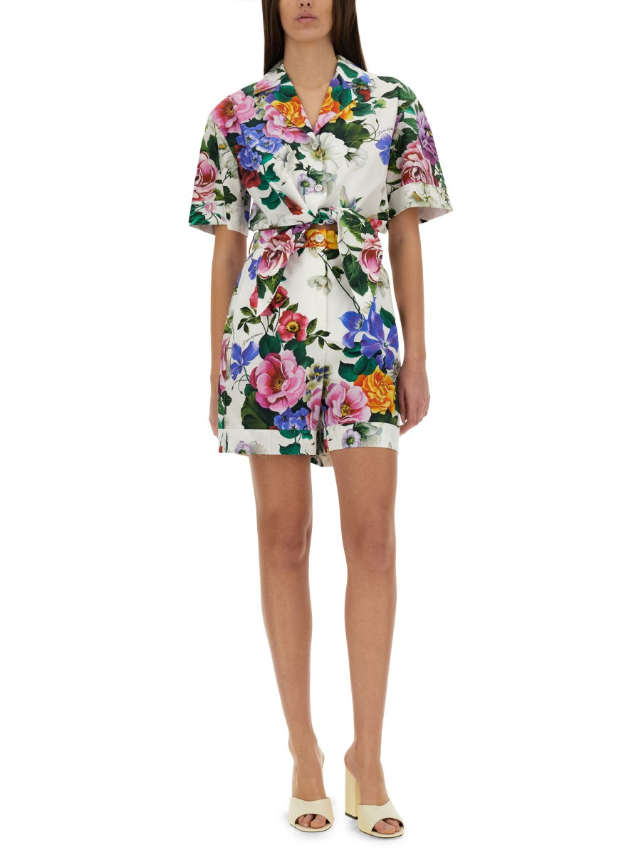 Dolce & Gabbana Women Shirt With Floral Pattern