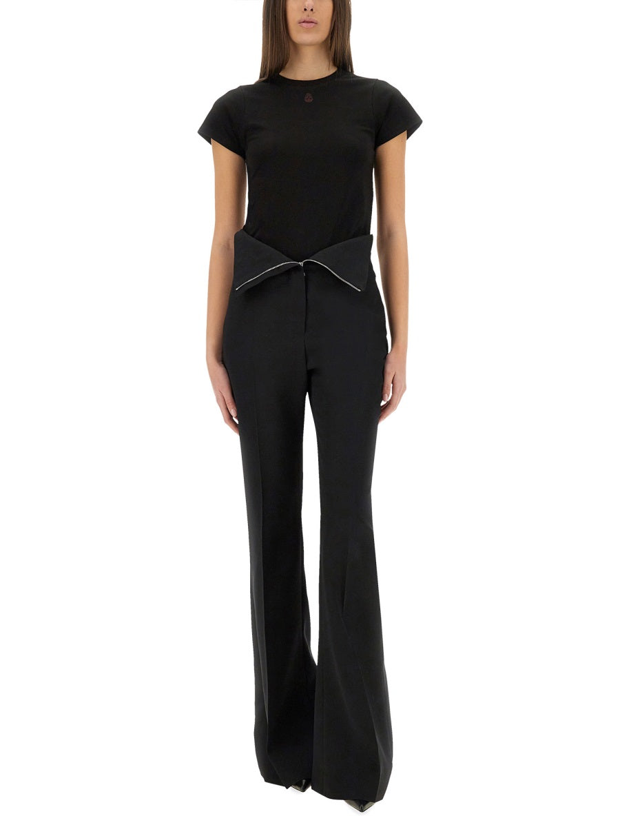 Alexander Mcqueen Women T-Shirt With "Skull" Embroidery