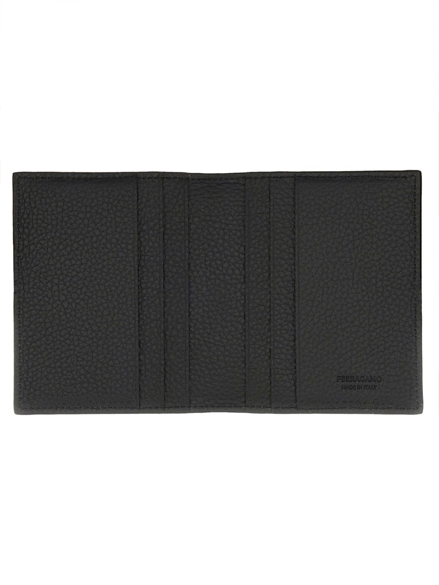Porta-cartões Ferragamo masculino "Monogram"