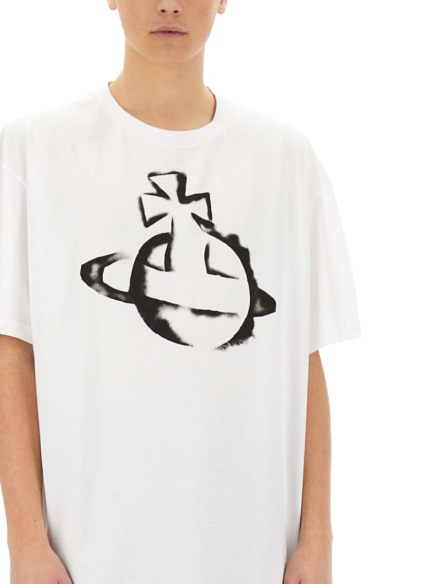 Vivienne Westwood Unisex "Stencil Orb" Oversized T-Shirt