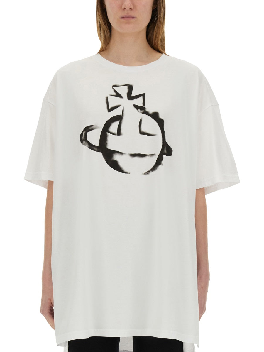 Vivienne Westwood Unisex "Stencil Orb" Oversized T-Shirt