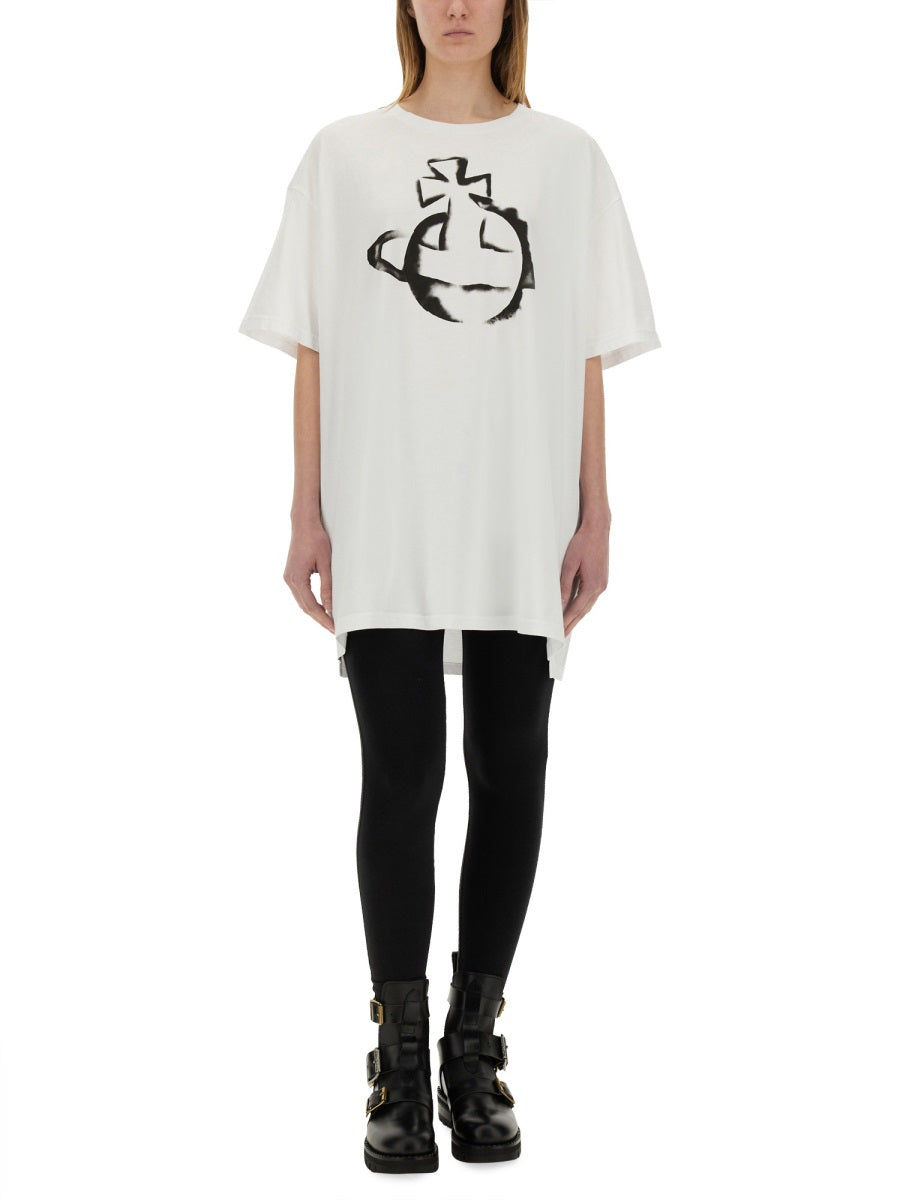 Vivienne Westwood Unisex "Stencil Orb" Oversized T-Shirt