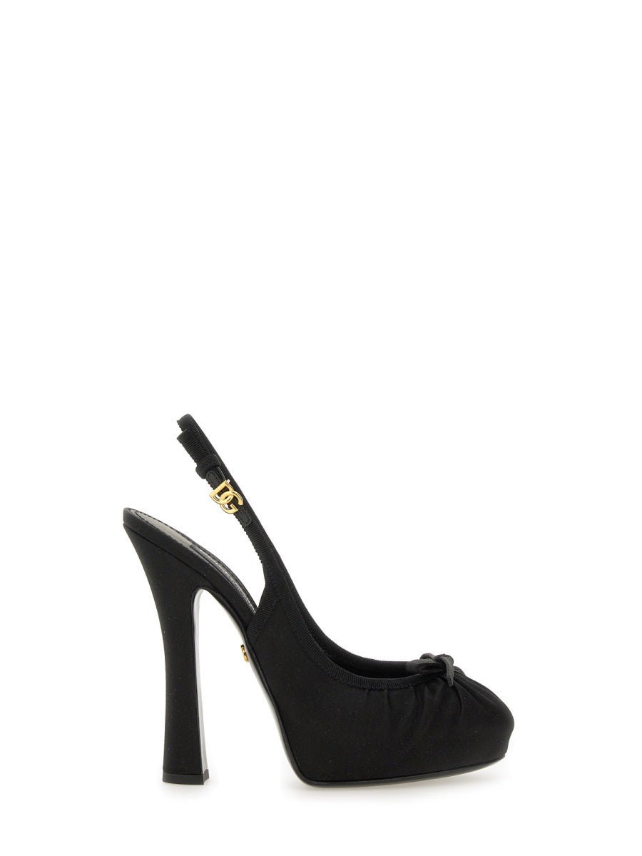 Dolce & Gabbana Women Satin Slingback