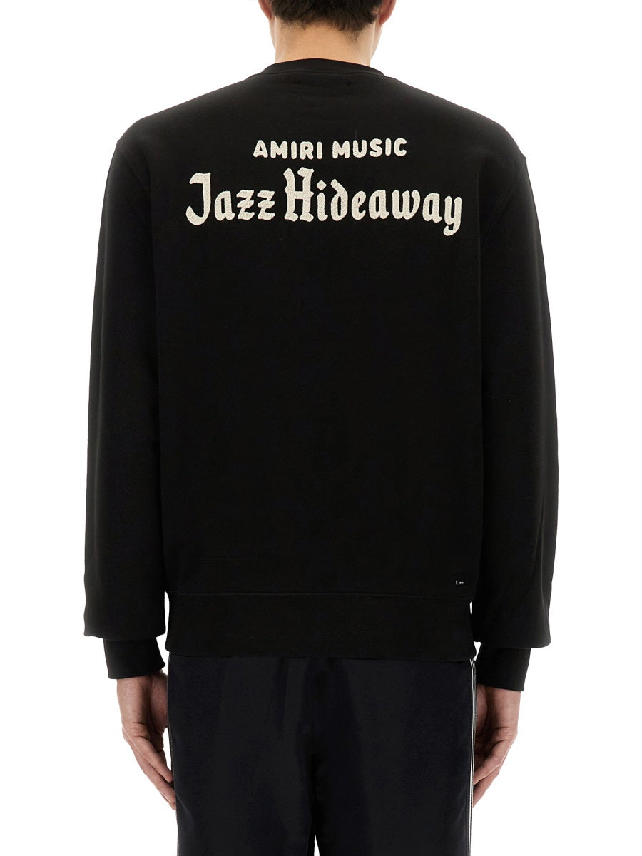 Amiri Men "Jazz Hideaway Crew" Sweatshirt
