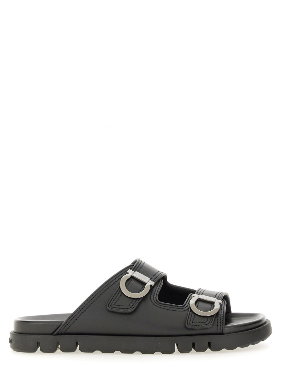 Ferragamo Men Double-Strap Sandal