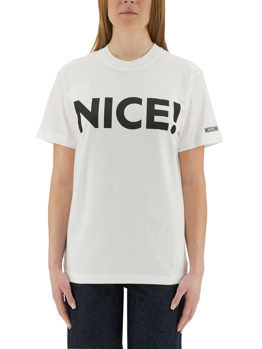 Moschino Women T-Shirt "Nice!"