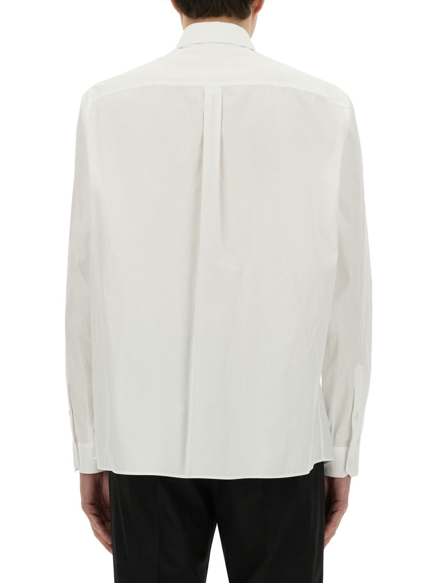 Dolce & Gabbana Men Shirt With Logo Plaque