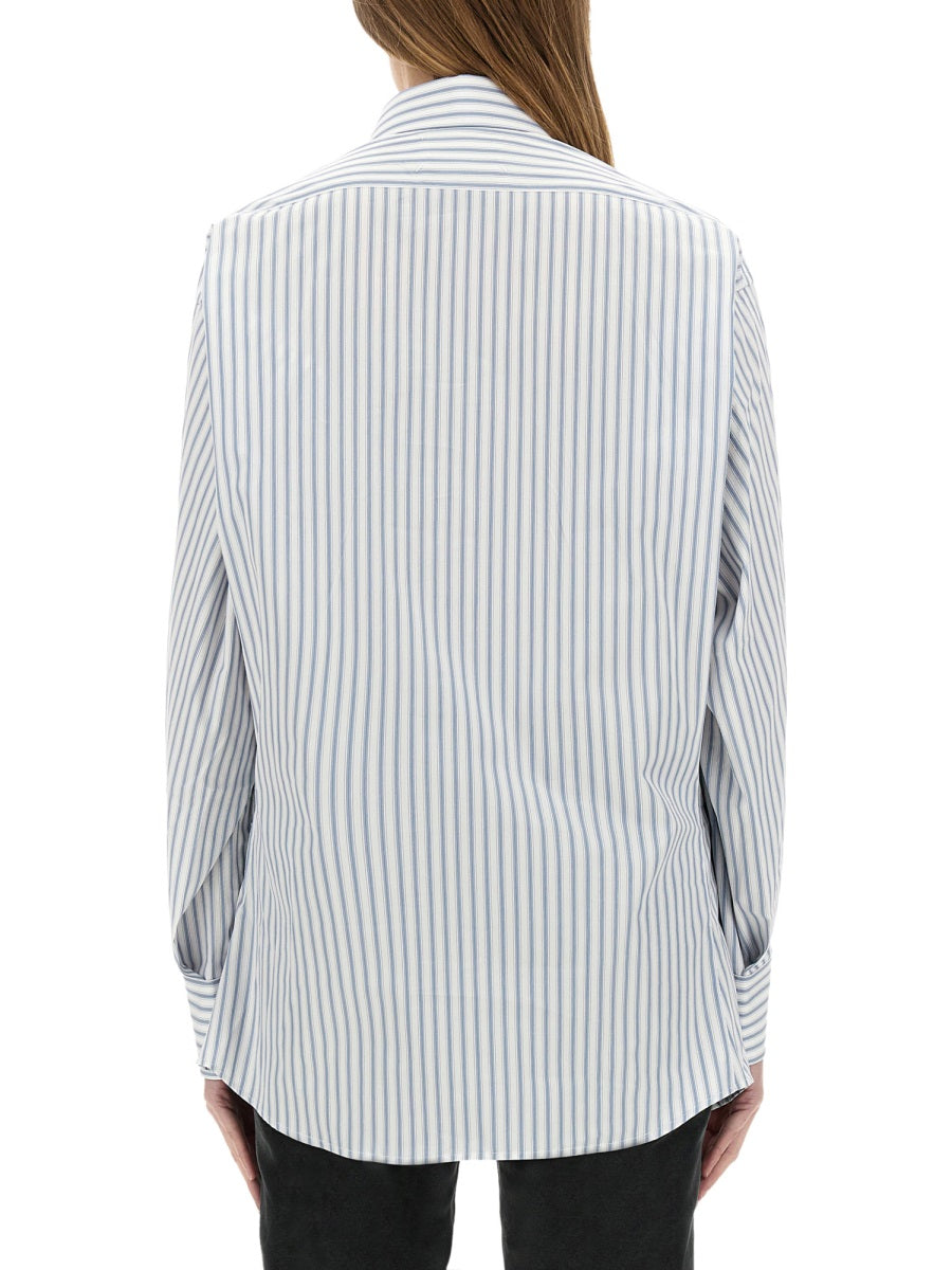 Maison Margiela Women Striped Cotton Shirt