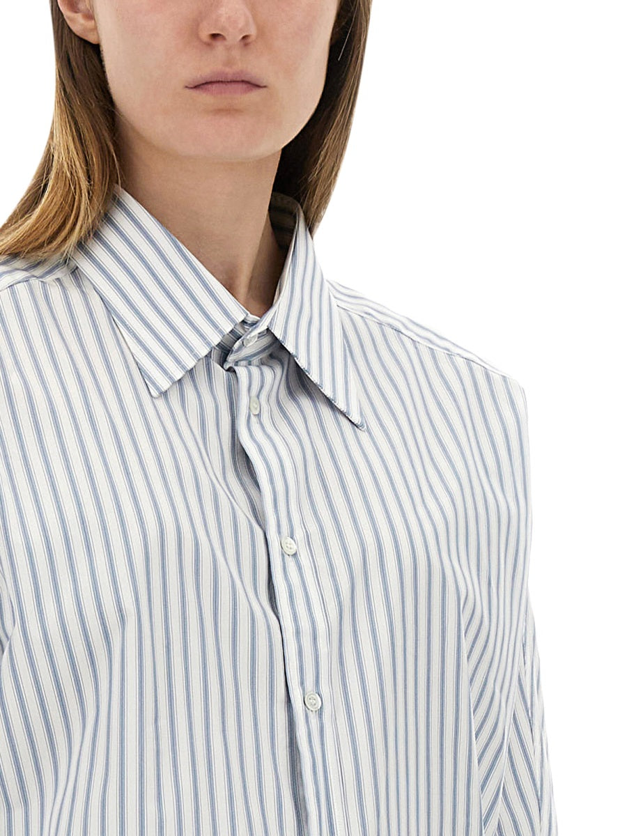 Maison Margiela Women Striped Cotton Shirt