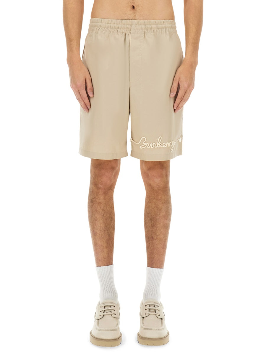 Burberry Men Nautical Style Logo Shorts