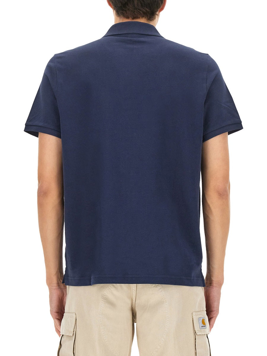 Moose Knuckles Men "Everett Gold" Polo Shirt