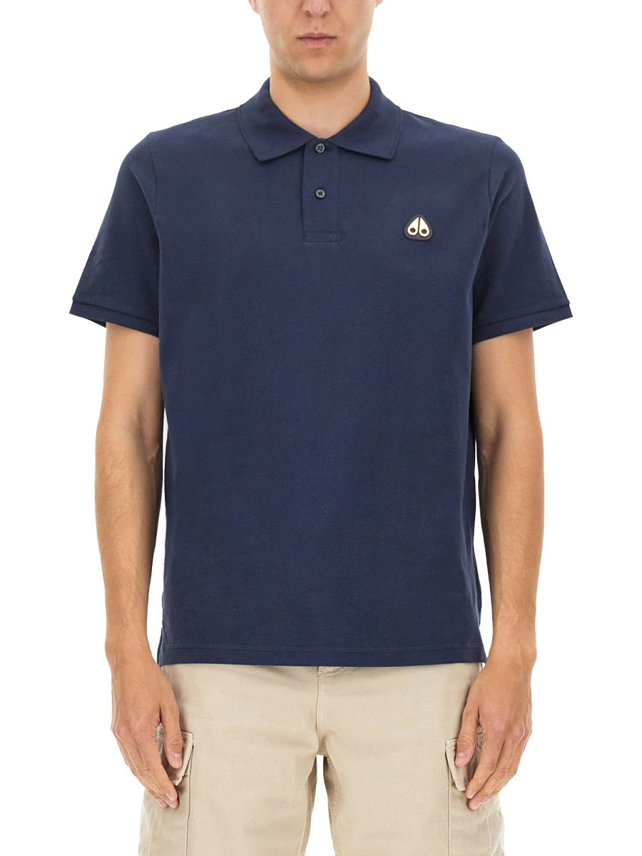 Moose Knuckles Men "Everett Gold" Polo Shirt