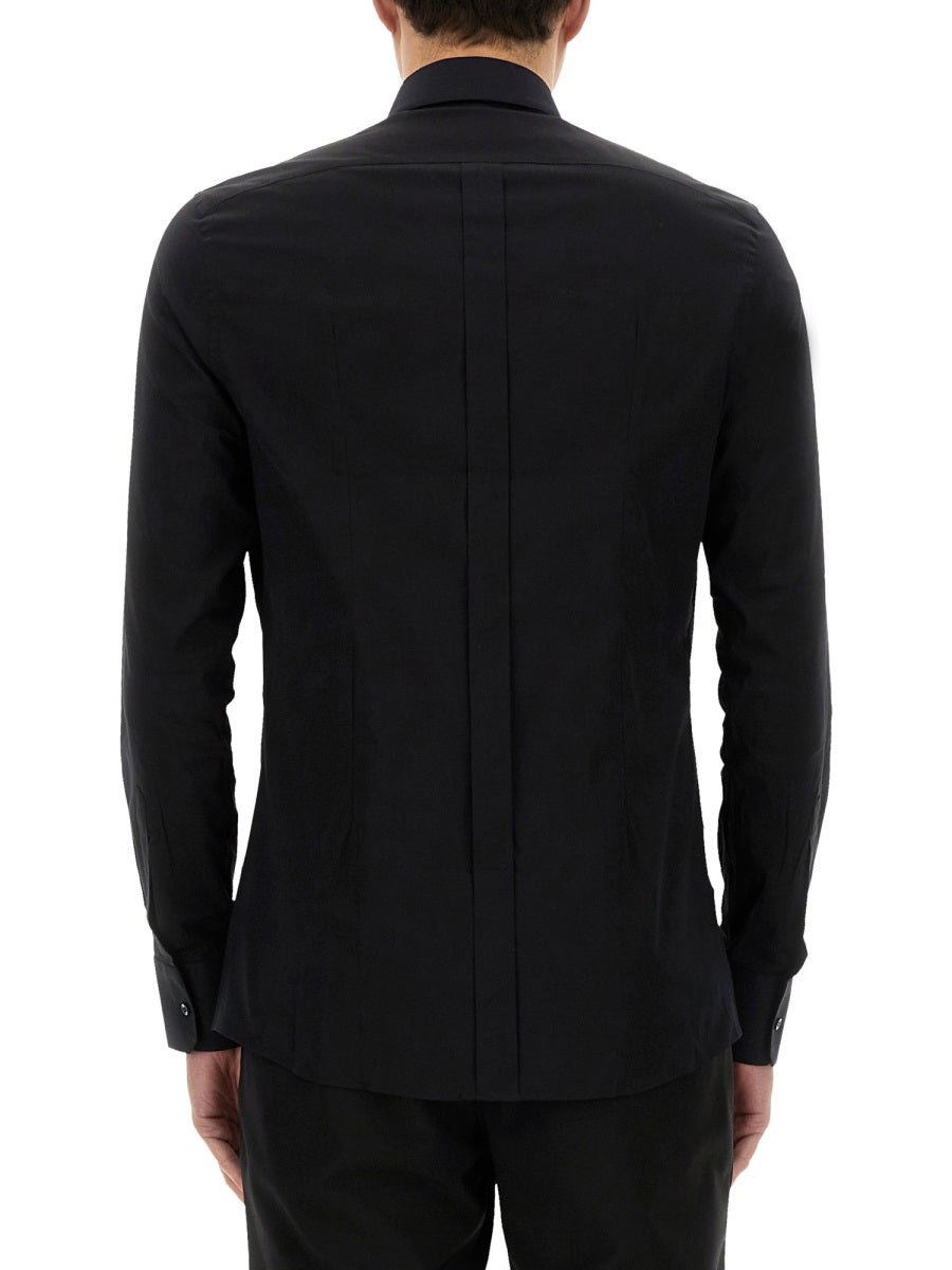 Dolce & Gabbana Men Gold Poplin Stretch Shirt