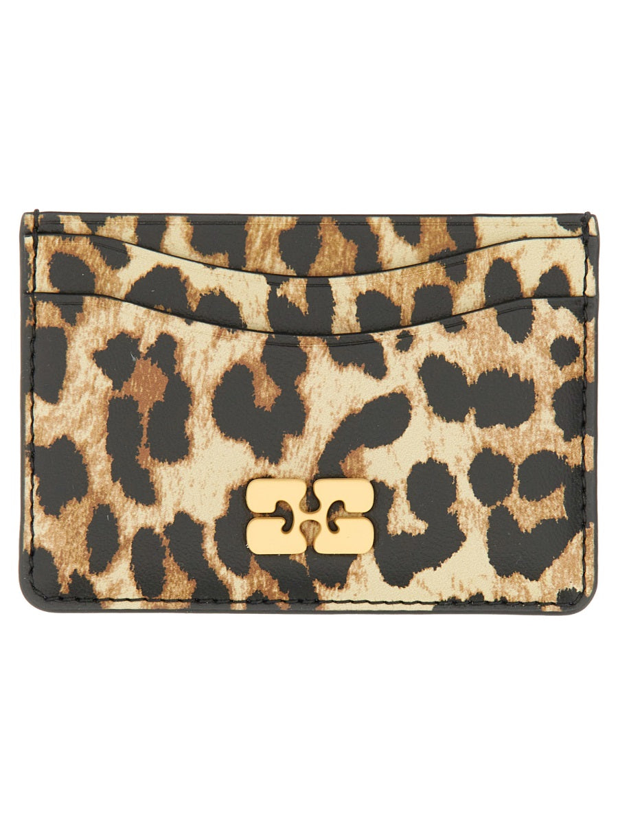 Ganni Women Card Holder With Animal Motif