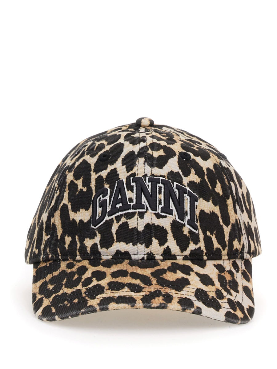 Ganni Women Baseball Hat With Logo