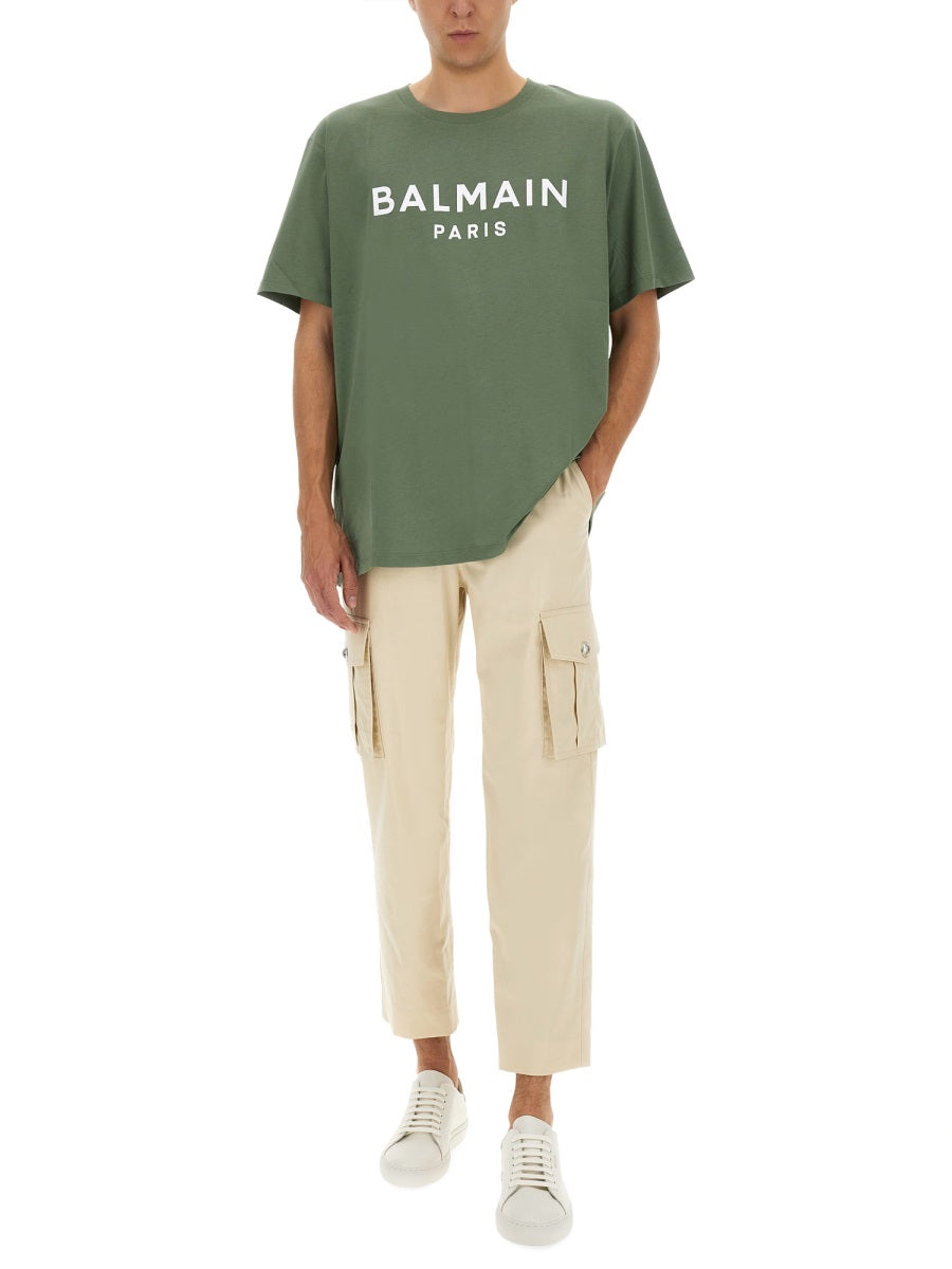 Balmain Men Cotton Cargo Pants