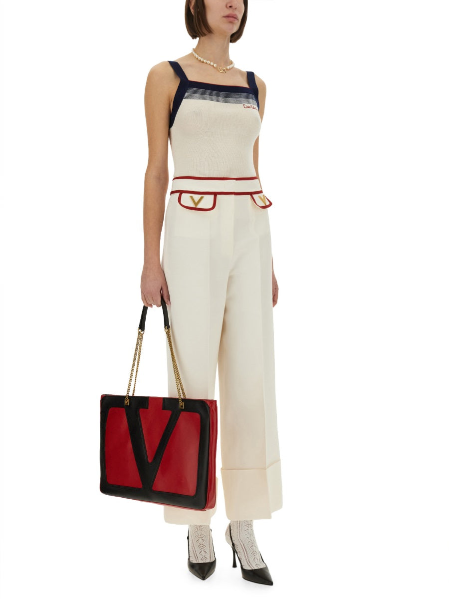 Valentino Women Crepe Couture Pants