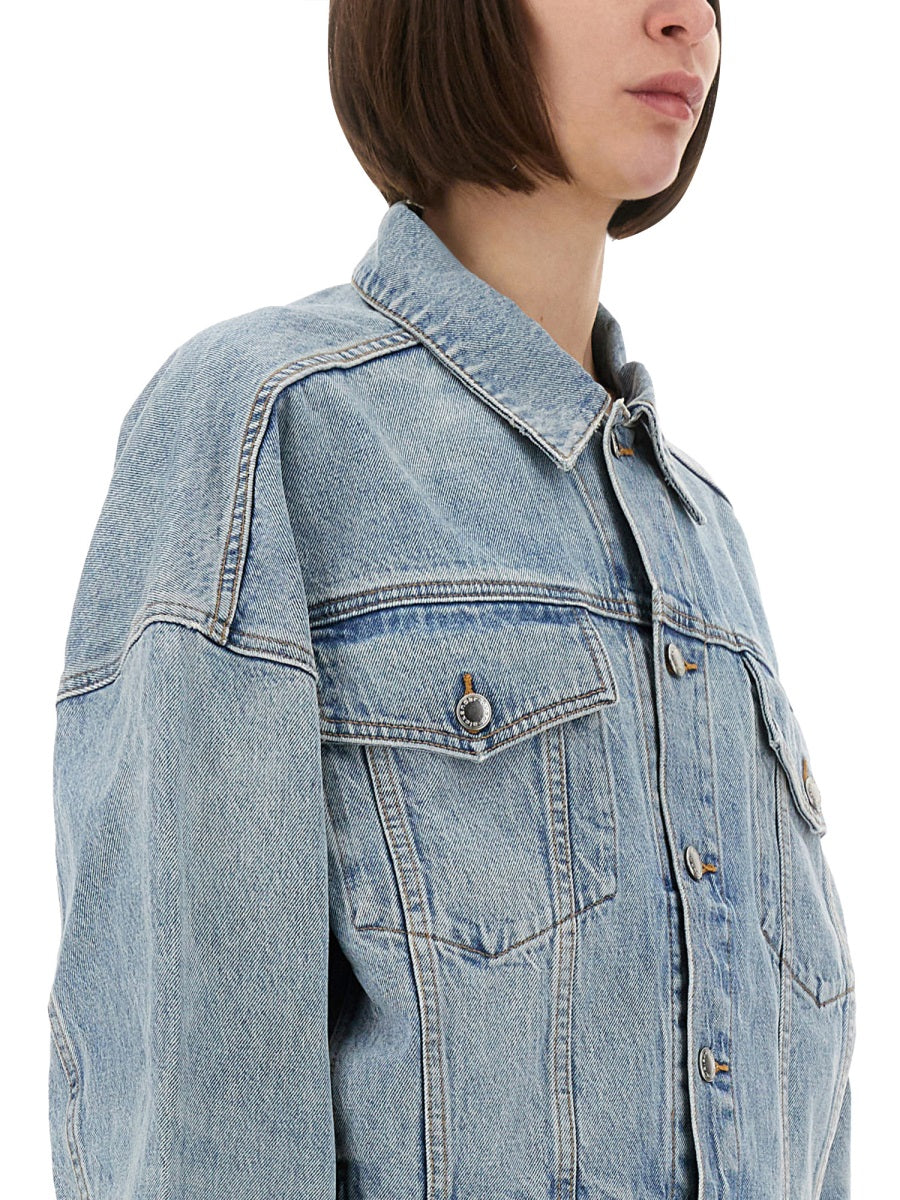 Alexander Wang Women Denim Clip-On Trucker Jacket