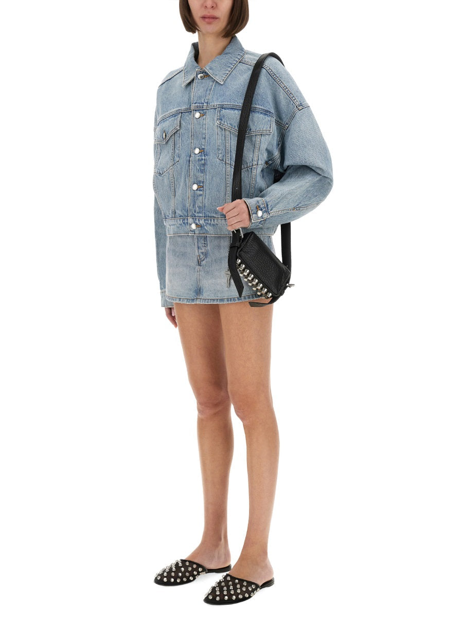 Alexander Wang Women Denim Clip-On Trucker Jacket