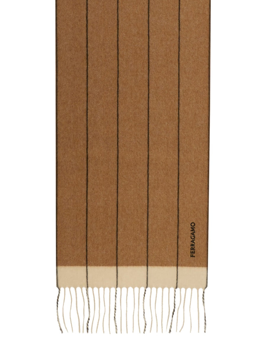 Cachecol Ferragamo Masculino em Mistura de Caxemira