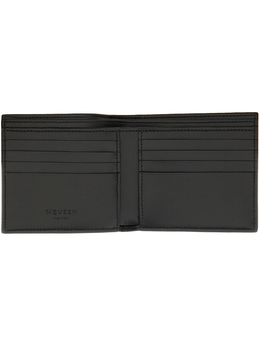 Alexander Mcqueen Men Bifold Wallet With Logo