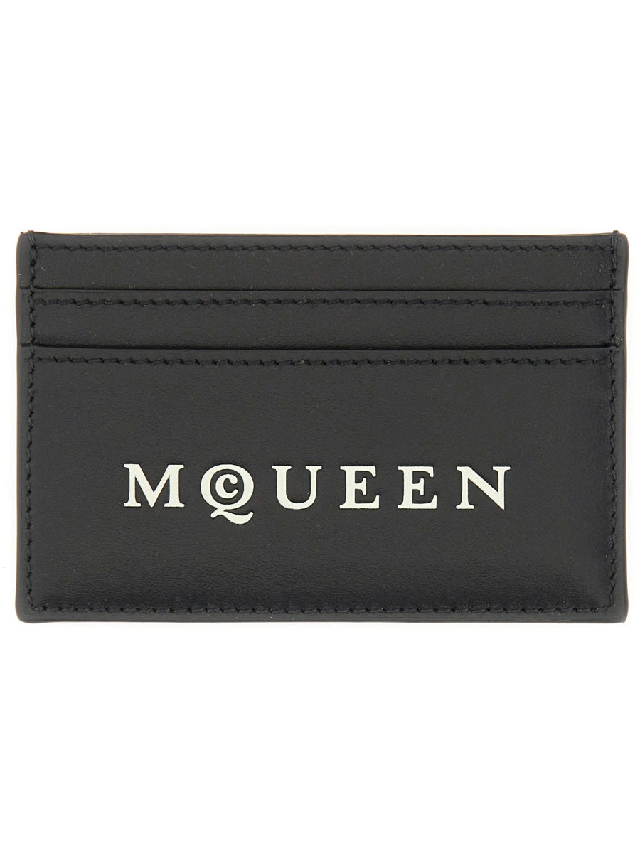 Alexander Mcqueen Men Card Holder With Logo