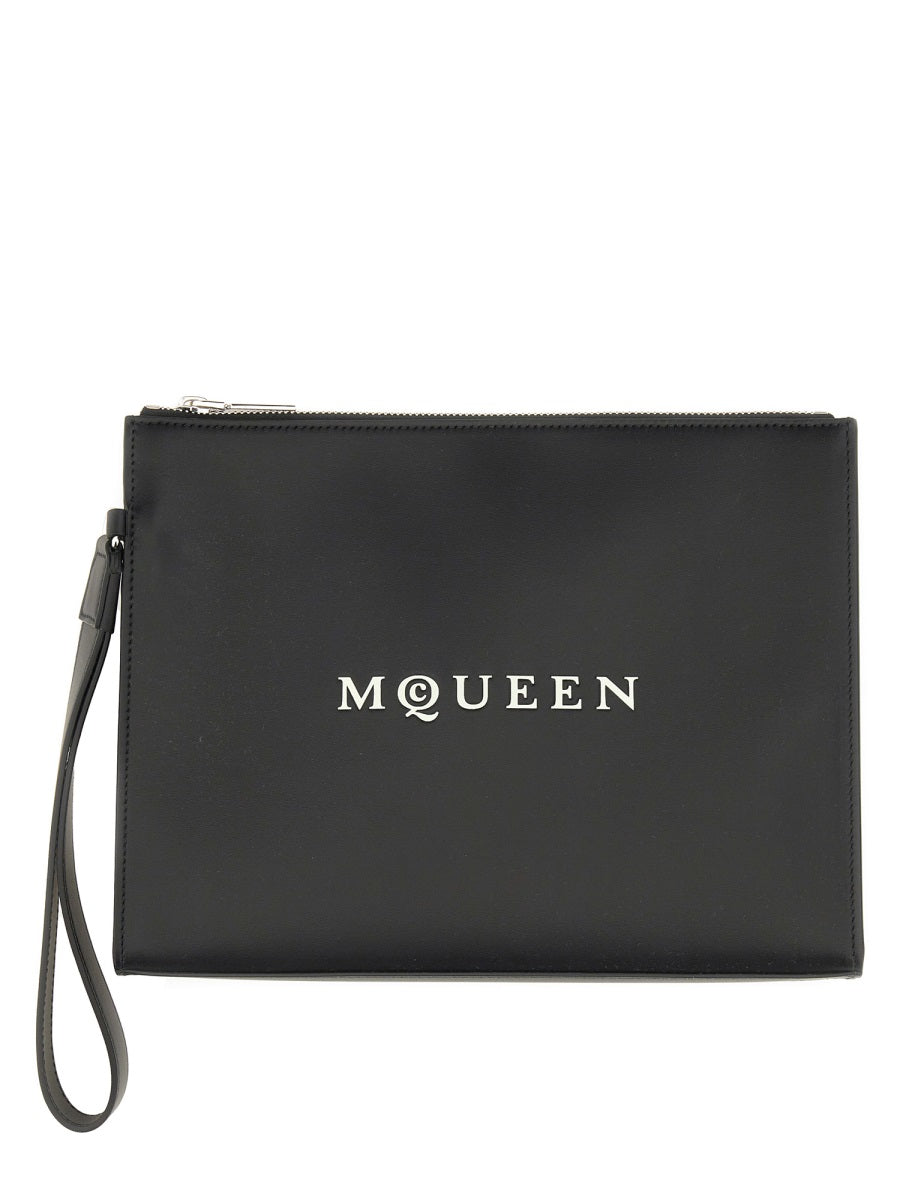 Alexander Mcqueen Men Pouch With Logo