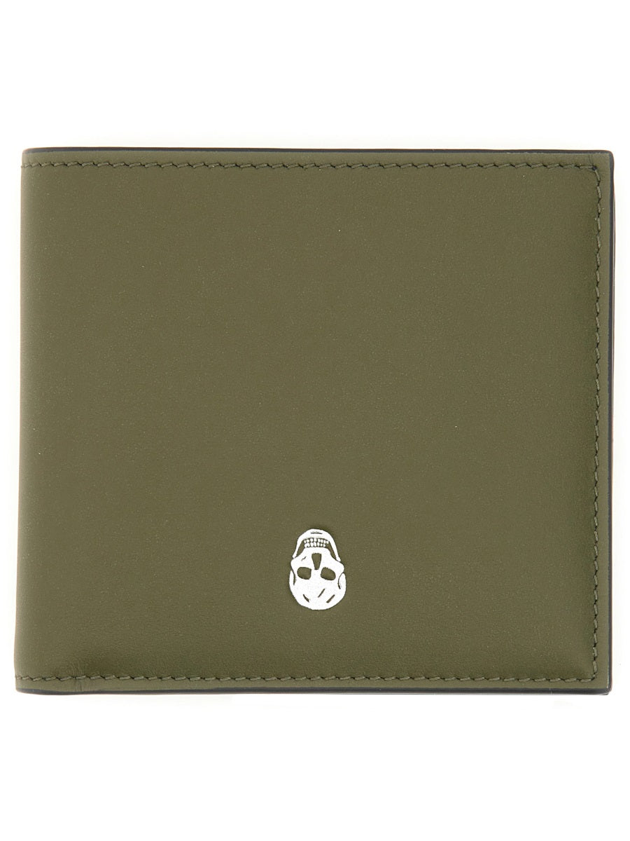 Alexander Mcqueen Men Bifold Wallet "The Skull"