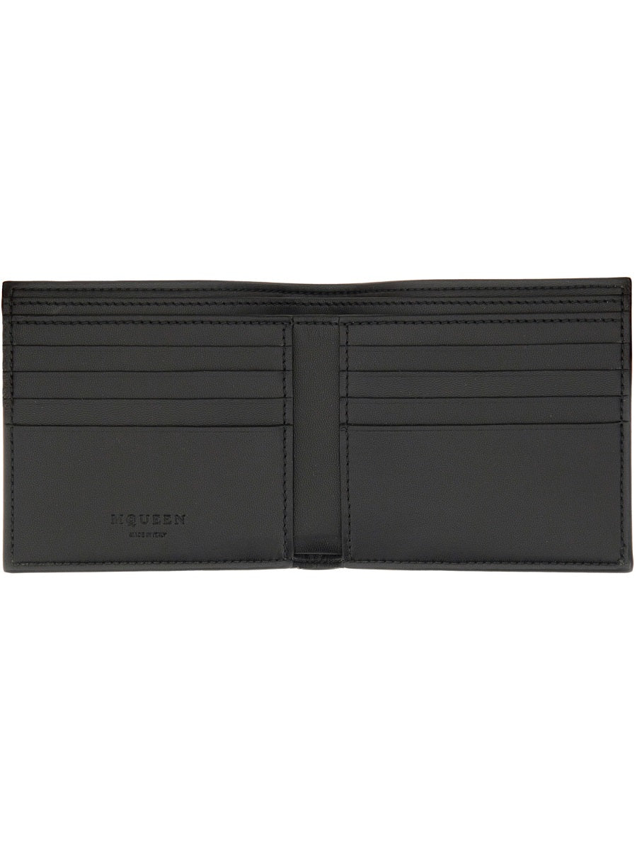 Alexander Mcqueen Men Bifold Wallet "The Skull"