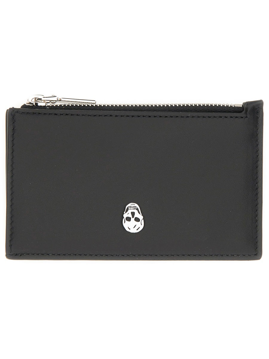 Alexander Mcqueen Men Card Holder "Skull"