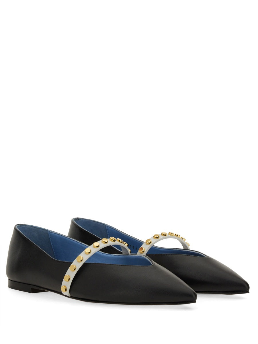 Alexander Mcqueen Women Leather Ballerina