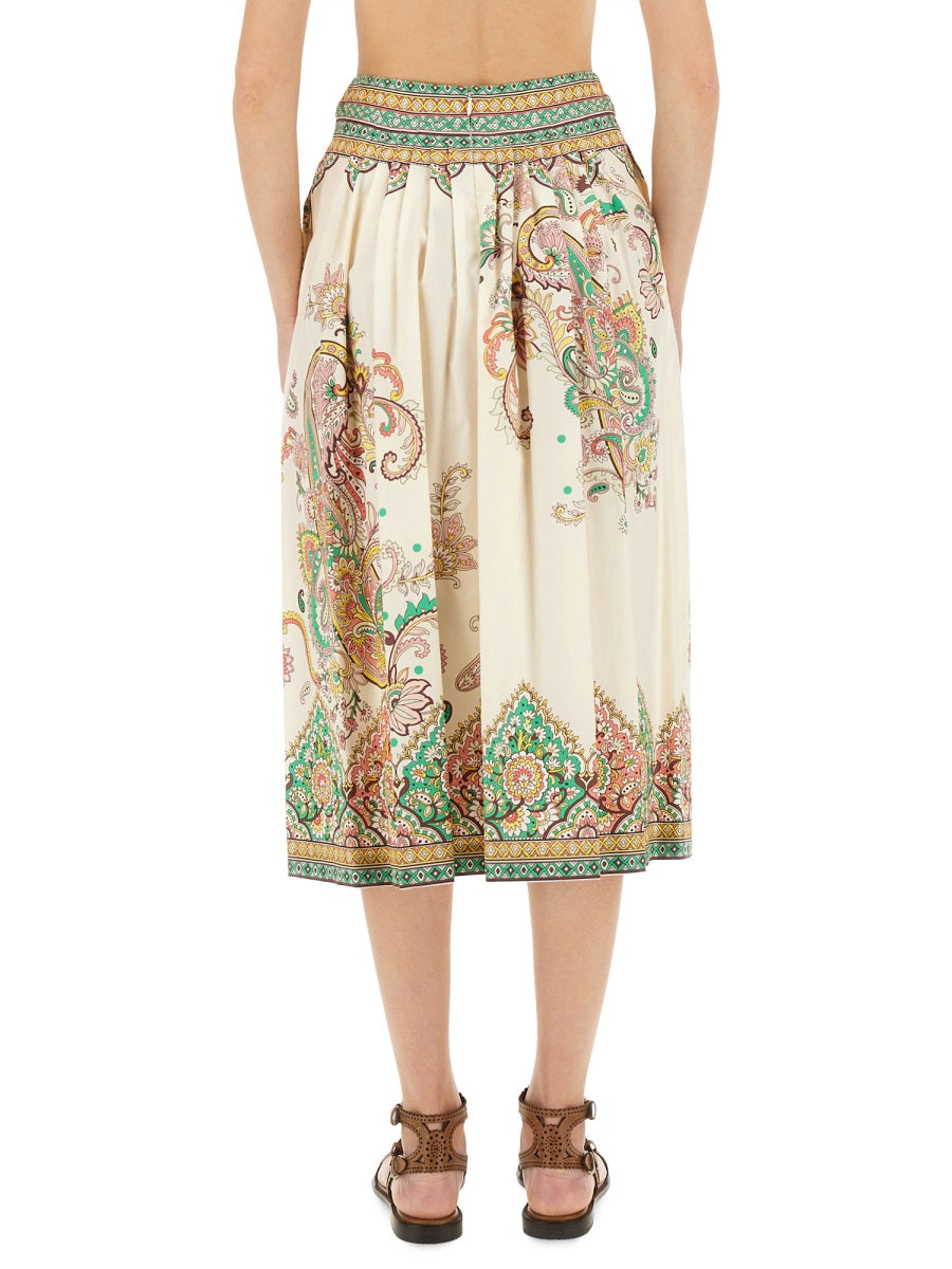 Etro Women Paisley Print Midi Skirt