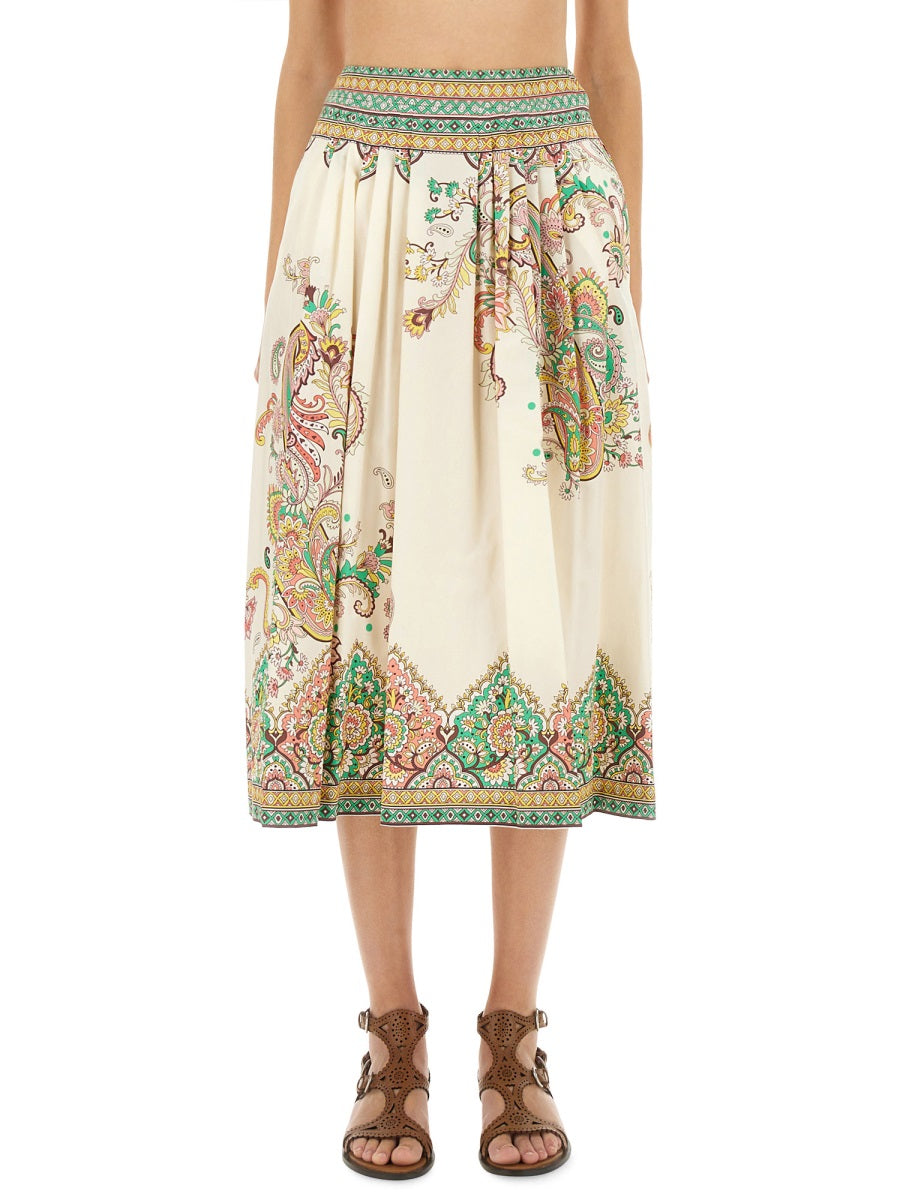 Etro Women Paisley Print Midi Skirt