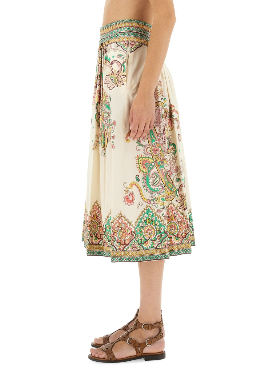 Etro Women Paisley Print Midi Skirt