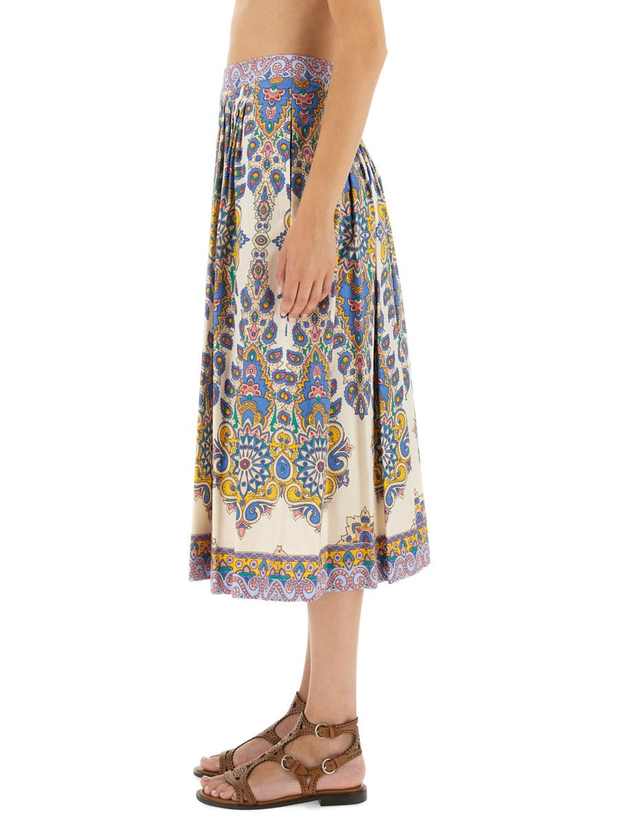 Etro Women Paisley Print Midi Skirt