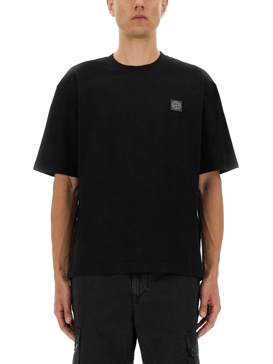 Stone Island Men Organic Cotton T-Shirt