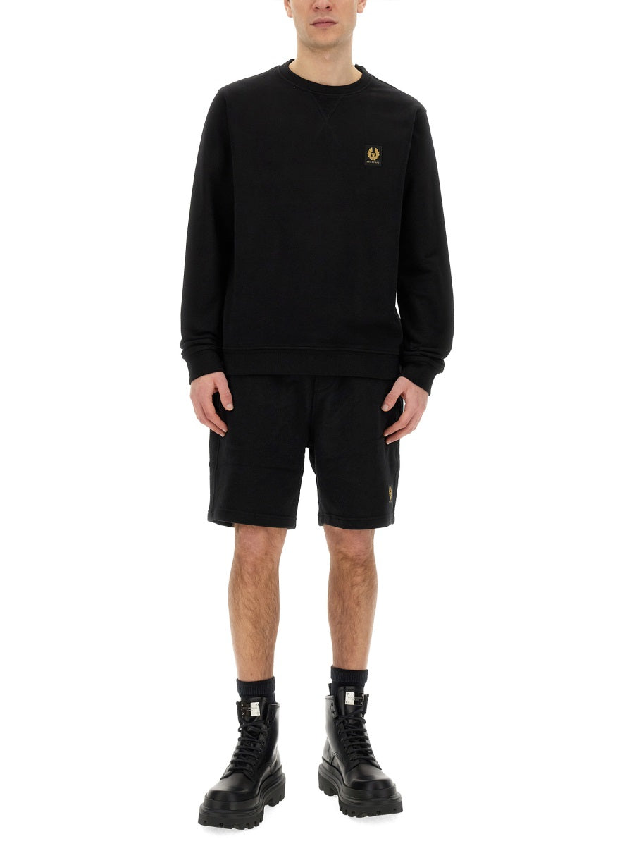 Belstaff Men Sweatshirt With Logo Patch