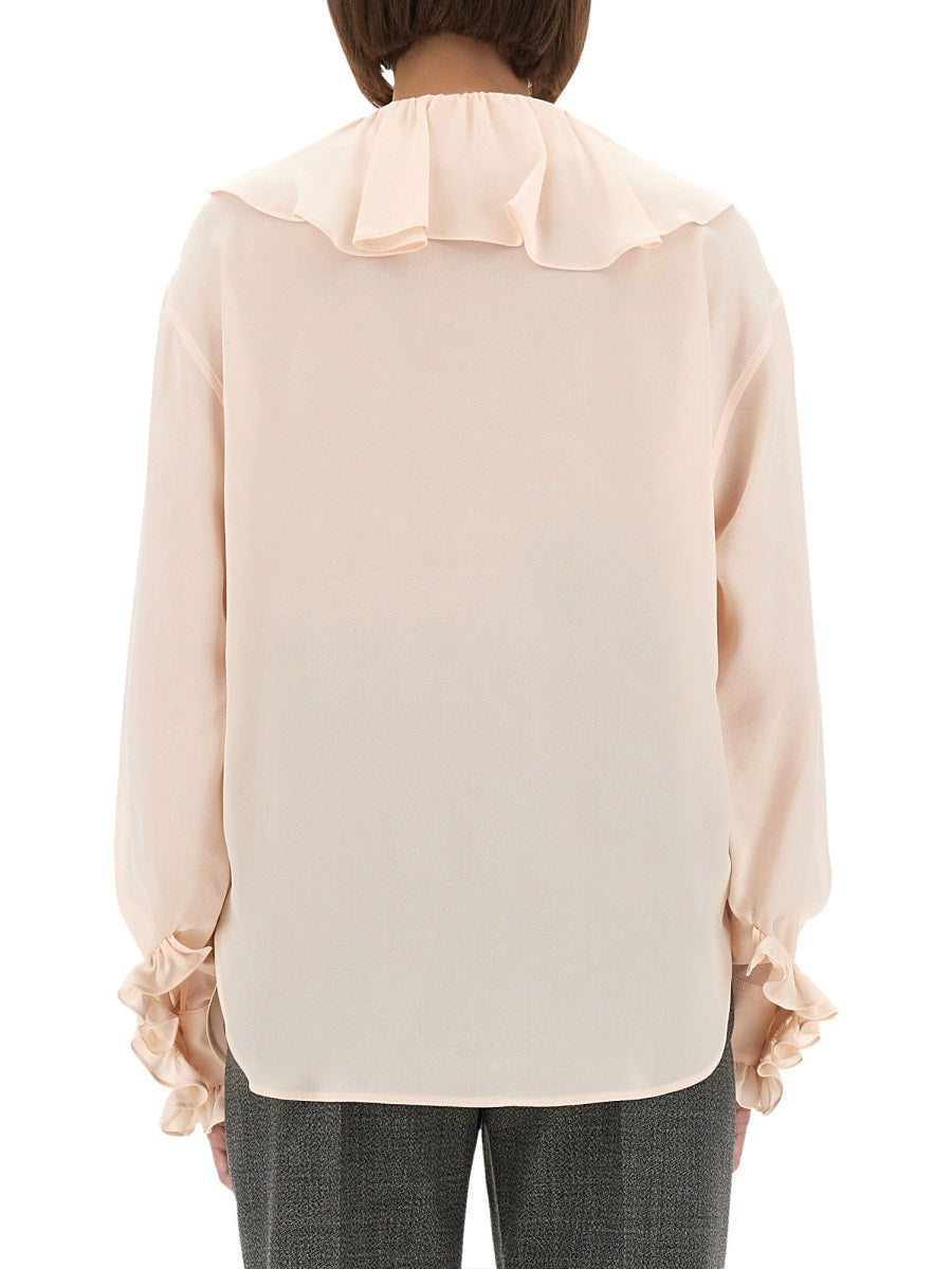 Alexander Mcqueen Women Shirt With Ruffles