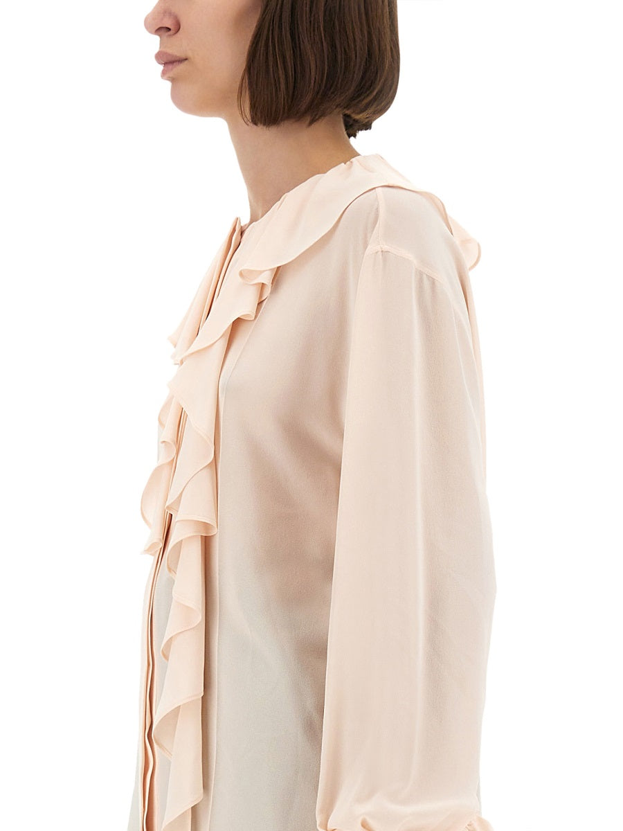 Alexander Mcqueen Women Shirt With Ruffles
